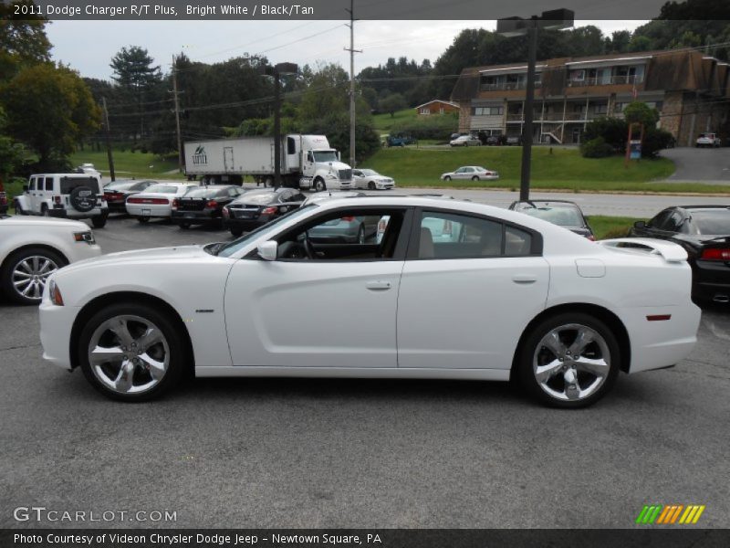 Bright White / Black/Tan 2011 Dodge Charger R/T Plus