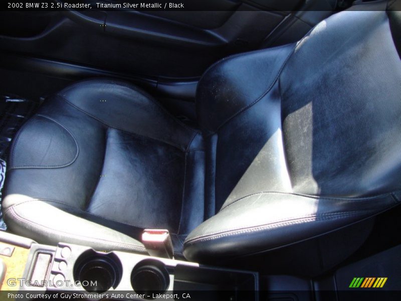 Titanium Silver Metallic / Black 2002 BMW Z3 2.5i Roadster
