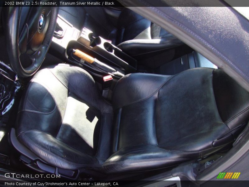 Titanium Silver Metallic / Black 2002 BMW Z3 2.5i Roadster