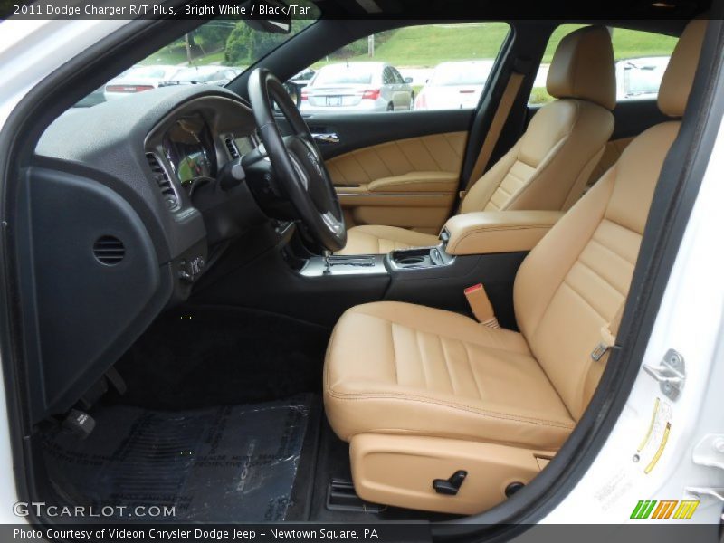 Bright White / Black/Tan 2011 Dodge Charger R/T Plus