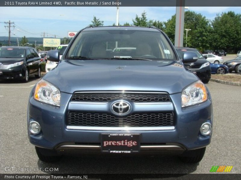 Pacific Blue Metallic / Sand Beige 2011 Toyota RAV4 Limited 4WD