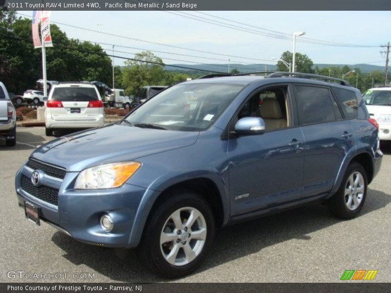 Pacific Blue Metallic / Sand Beige 2011 Toyota RAV4 Limited 4WD