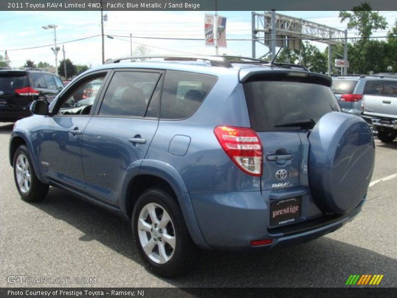 Pacific Blue Metallic / Sand Beige 2011 Toyota RAV4 Limited 4WD