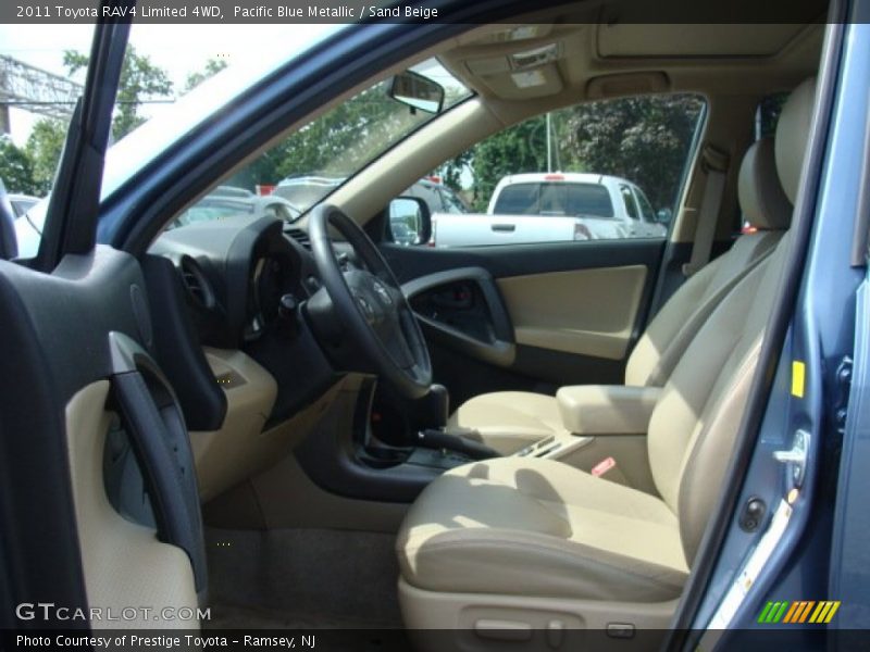 Pacific Blue Metallic / Sand Beige 2011 Toyota RAV4 Limited 4WD