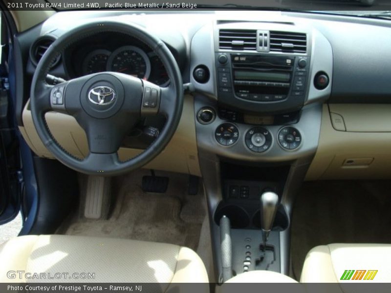 Pacific Blue Metallic / Sand Beige 2011 Toyota RAV4 Limited 4WD