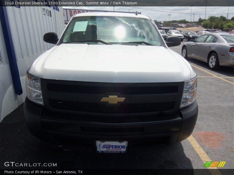 Summit White / Dark Titanium 2009 Chevrolet Silverado 1500 Extended Cab
