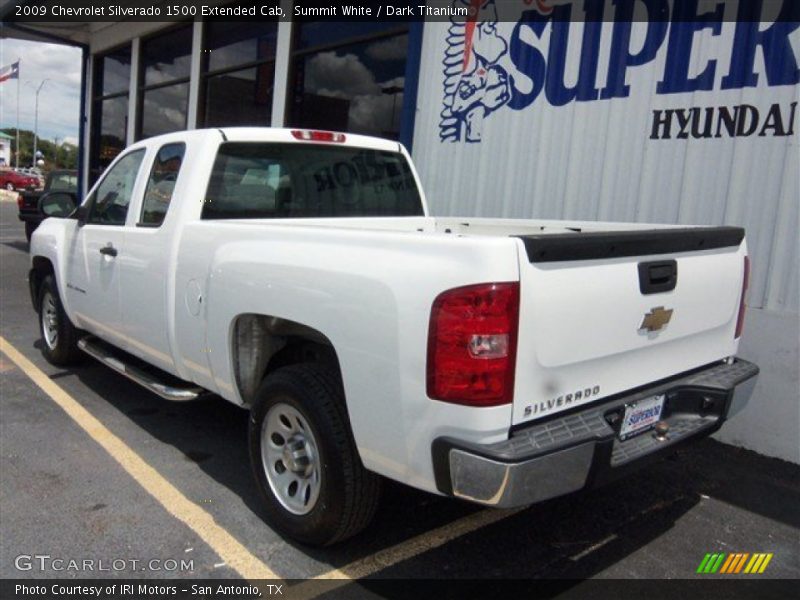 Summit White / Dark Titanium 2009 Chevrolet Silverado 1500 Extended Cab