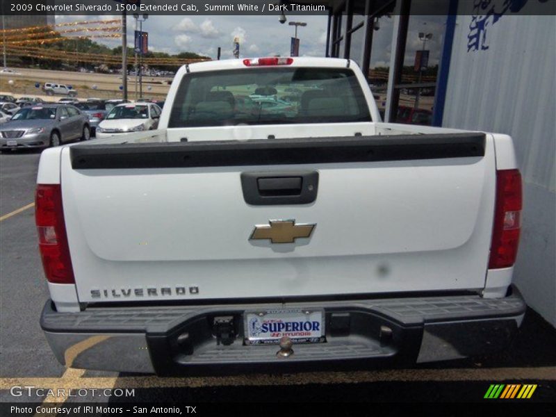 Summit White / Dark Titanium 2009 Chevrolet Silverado 1500 Extended Cab