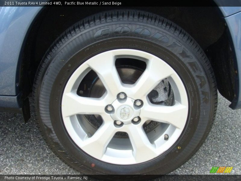 Pacific Blue Metallic / Sand Beige 2011 Toyota RAV4 Limited 4WD