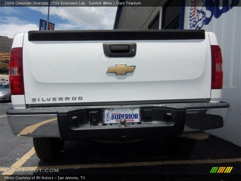 Summit White / Dark Titanium 2009 Chevrolet Silverado 1500 Extended Cab