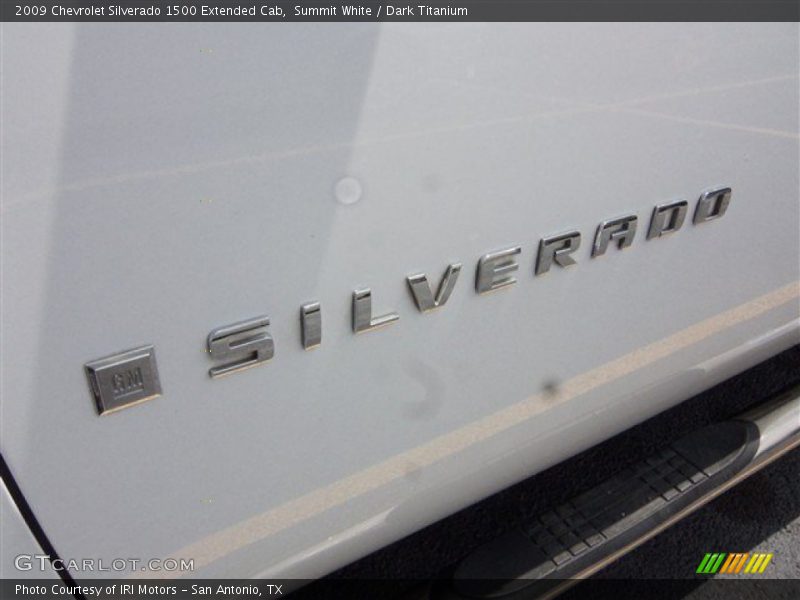 Summit White / Dark Titanium 2009 Chevrolet Silverado 1500 Extended Cab