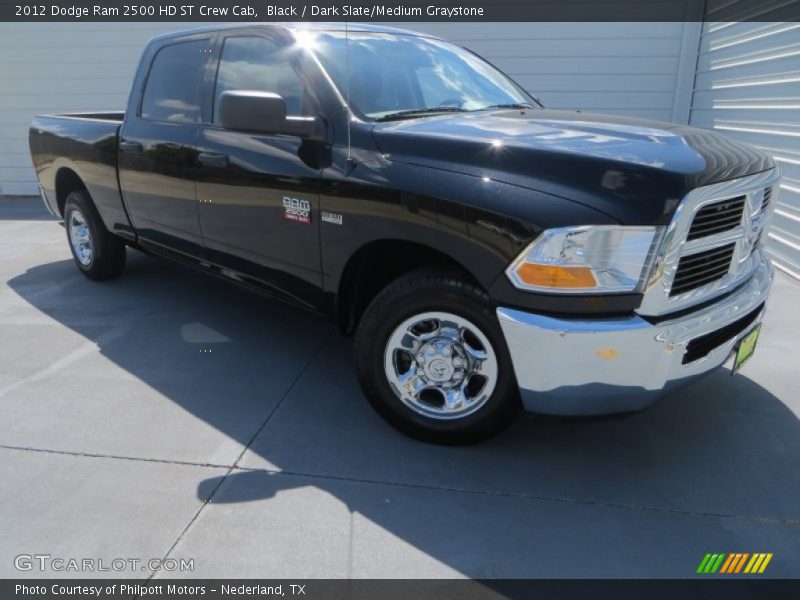 Black / Dark Slate/Medium Graystone 2012 Dodge Ram 2500 HD ST Crew Cab