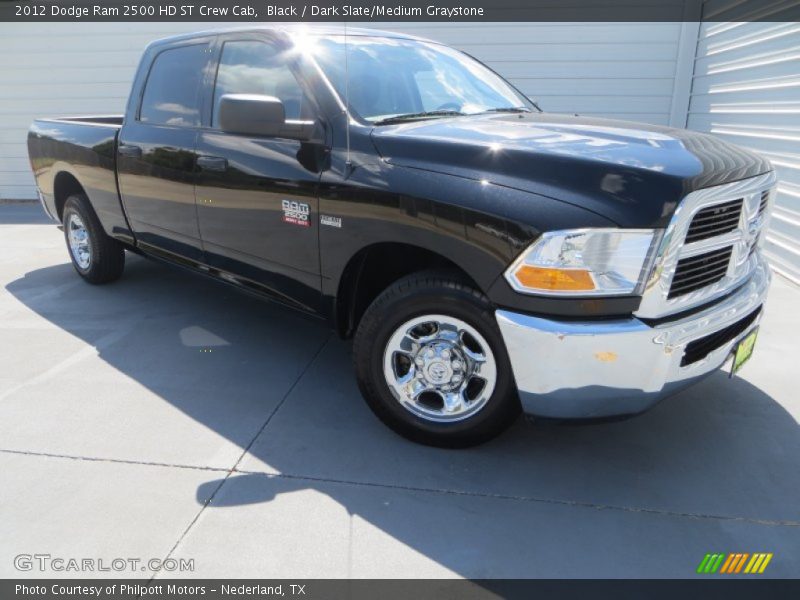Black / Dark Slate/Medium Graystone 2012 Dodge Ram 2500 HD ST Crew Cab