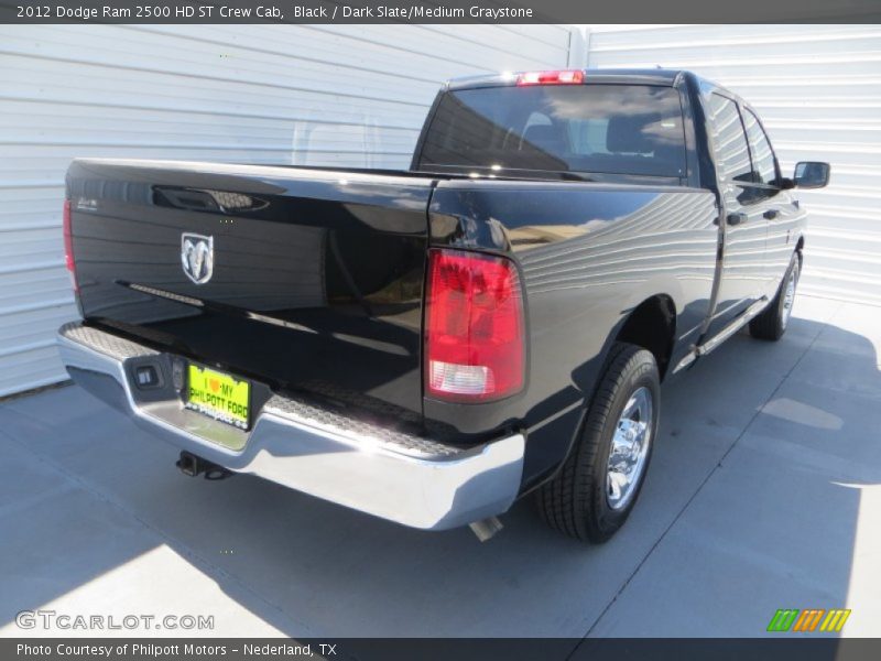 Black / Dark Slate/Medium Graystone 2012 Dodge Ram 2500 HD ST Crew Cab
