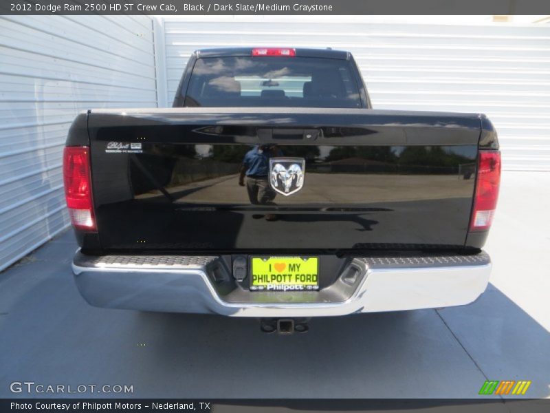 Black / Dark Slate/Medium Graystone 2012 Dodge Ram 2500 HD ST Crew Cab