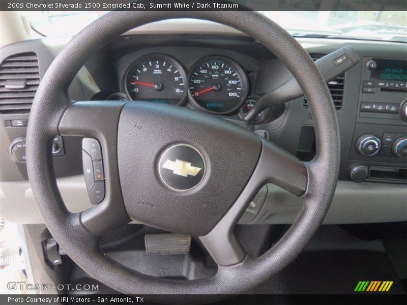 Summit White / Dark Titanium 2009 Chevrolet Silverado 1500 Extended Cab