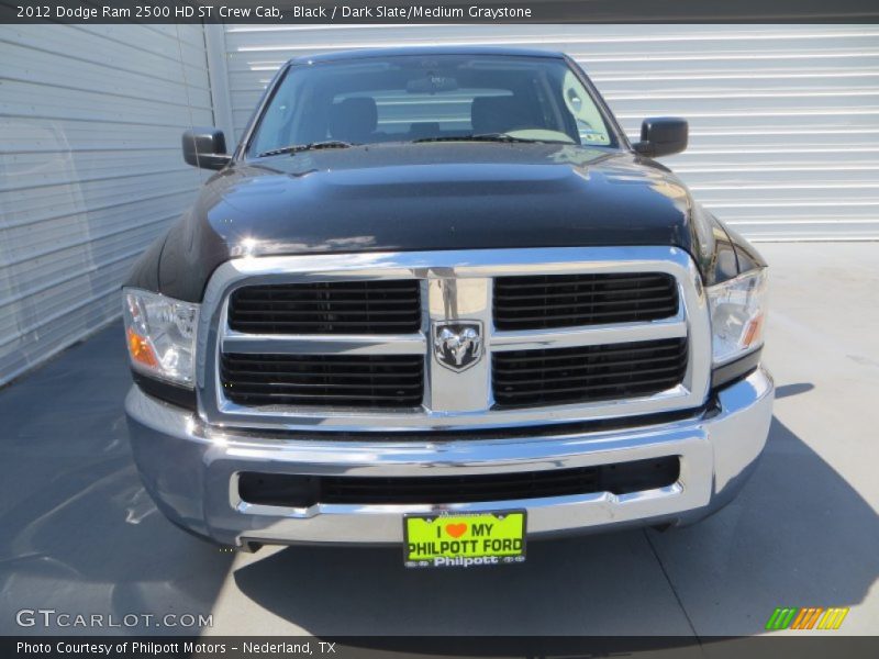 Black / Dark Slate/Medium Graystone 2012 Dodge Ram 2500 HD ST Crew Cab