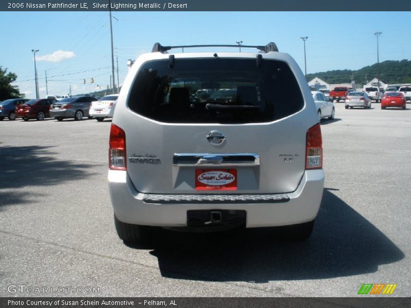 Silver Lightning Metallic / Desert 2006 Nissan Pathfinder LE