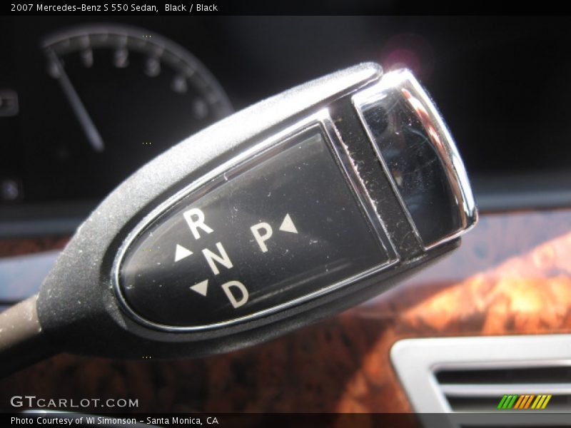 Black / Black 2007 Mercedes-Benz S 550 Sedan
