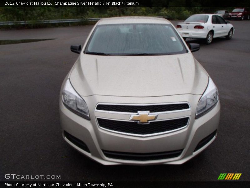 Champagne Silver Metallic / Jet Black/Titanium 2013 Chevrolet Malibu LS