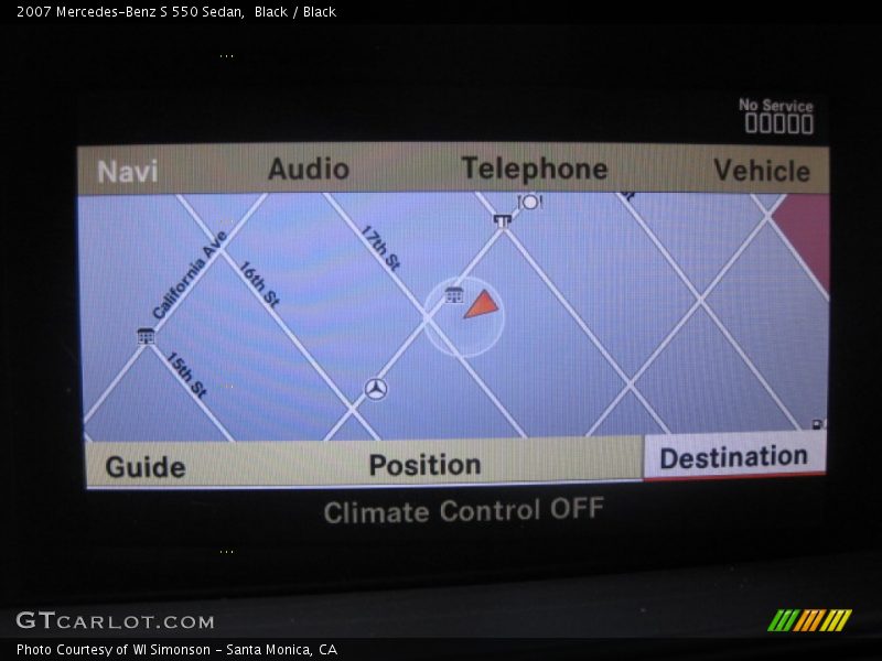 Black / Black 2007 Mercedes-Benz S 550 Sedan