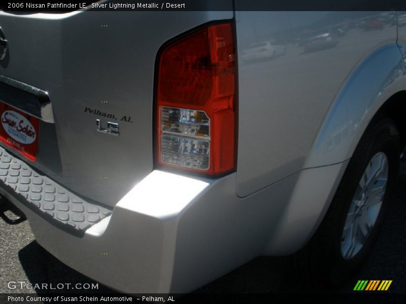 Silver Lightning Metallic / Desert 2006 Nissan Pathfinder LE