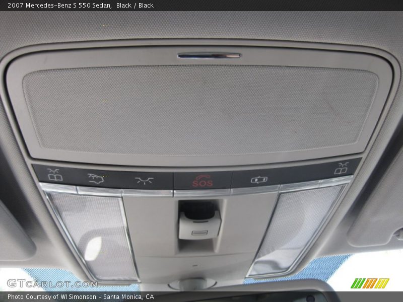 Black / Black 2007 Mercedes-Benz S 550 Sedan