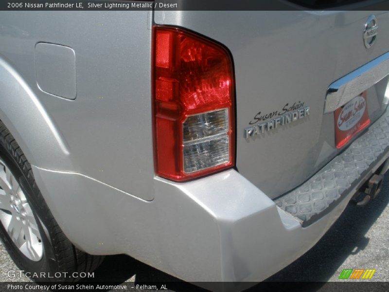 Silver Lightning Metallic / Desert 2006 Nissan Pathfinder LE