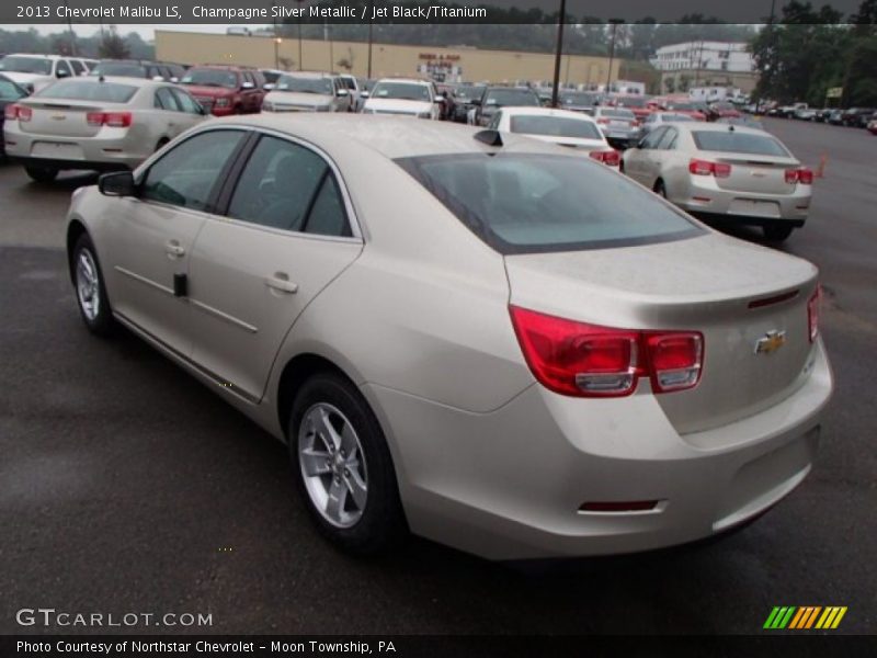 Champagne Silver Metallic / Jet Black/Titanium 2013 Chevrolet Malibu LS