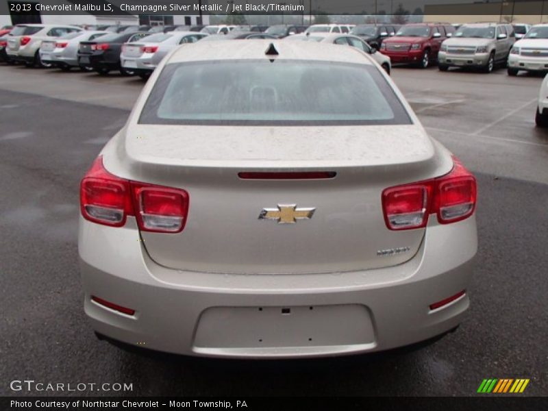 Champagne Silver Metallic / Jet Black/Titanium 2013 Chevrolet Malibu LS
