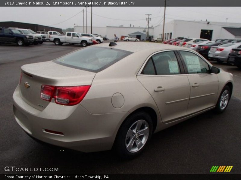 Champagne Silver Metallic / Jet Black/Titanium 2013 Chevrolet Malibu LS