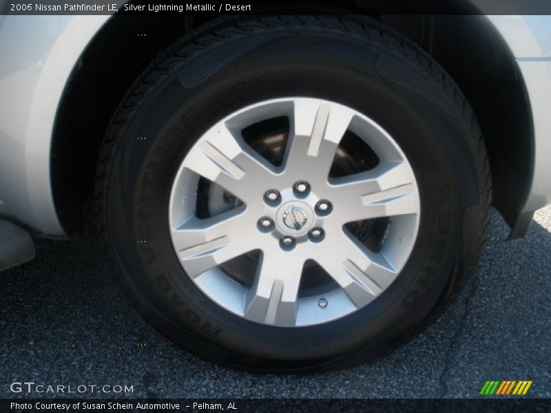Silver Lightning Metallic / Desert 2006 Nissan Pathfinder LE