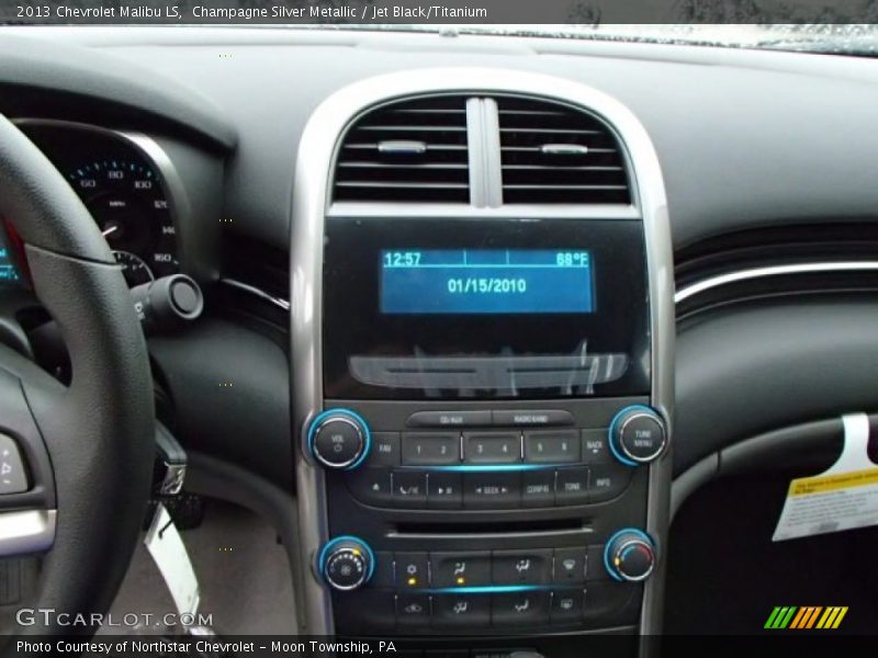Champagne Silver Metallic / Jet Black/Titanium 2013 Chevrolet Malibu LS