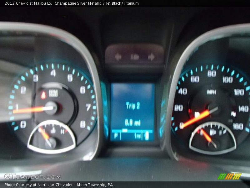 Champagne Silver Metallic / Jet Black/Titanium 2013 Chevrolet Malibu LS