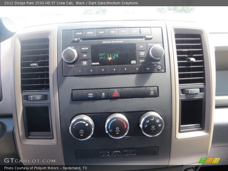 Black / Dark Slate/Medium Graystone 2012 Dodge Ram 2500 HD ST Crew Cab