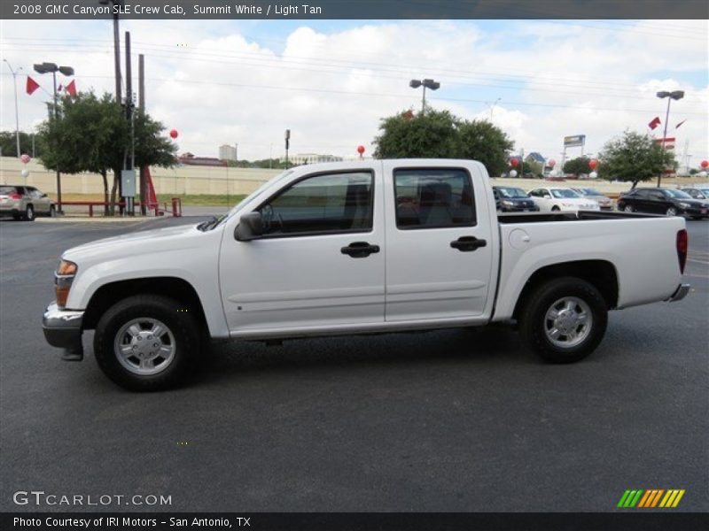 Summit White / Light Tan 2008 GMC Canyon SLE Crew Cab