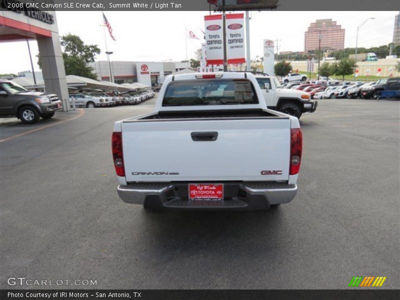 Summit White / Light Tan 2008 GMC Canyon SLE Crew Cab