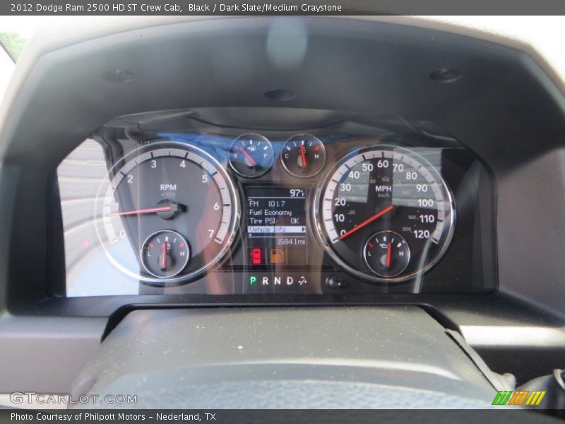 Black / Dark Slate/Medium Graystone 2012 Dodge Ram 2500 HD ST Crew Cab