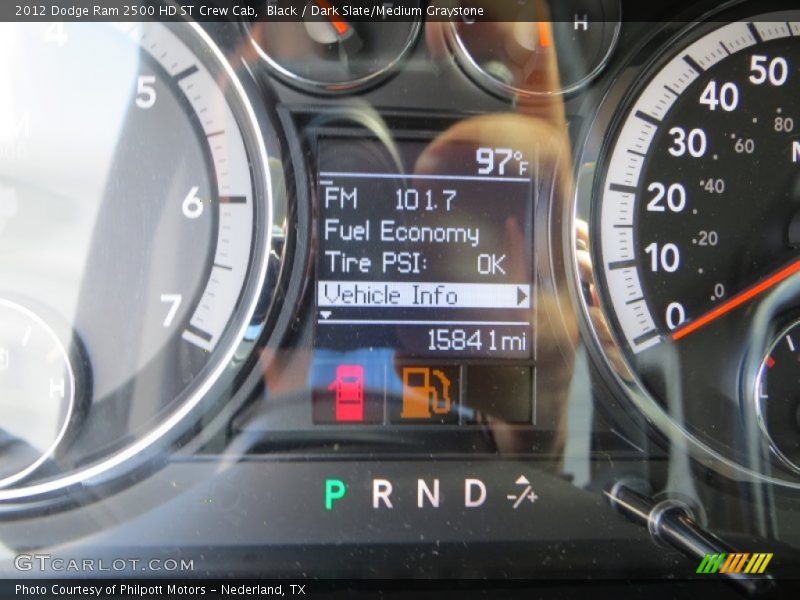Black / Dark Slate/Medium Graystone 2012 Dodge Ram 2500 HD ST Crew Cab