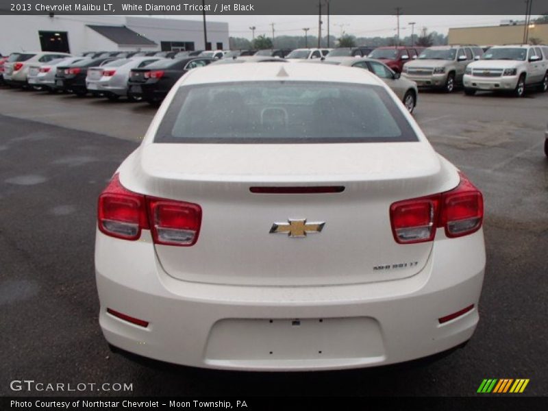 White Diamond Tricoat / Jet Black 2013 Chevrolet Malibu LT