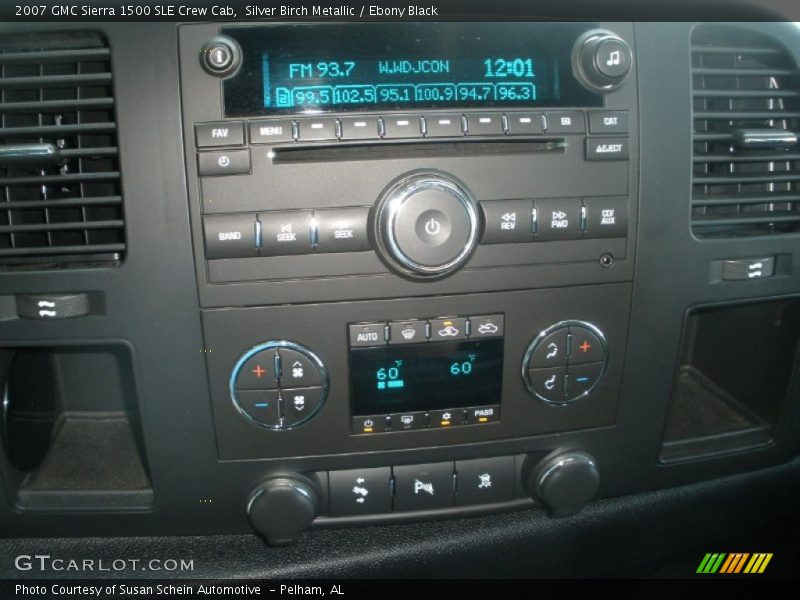 Silver Birch Metallic / Ebony Black 2007 GMC Sierra 1500 SLE Crew Cab