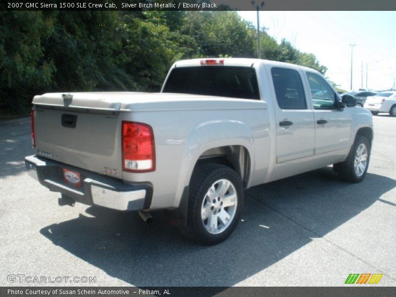 Silver Birch Metallic / Ebony Black 2007 GMC Sierra 1500 SLE Crew Cab