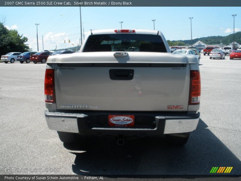 Silver Birch Metallic / Ebony Black 2007 GMC Sierra 1500 SLE Crew Cab