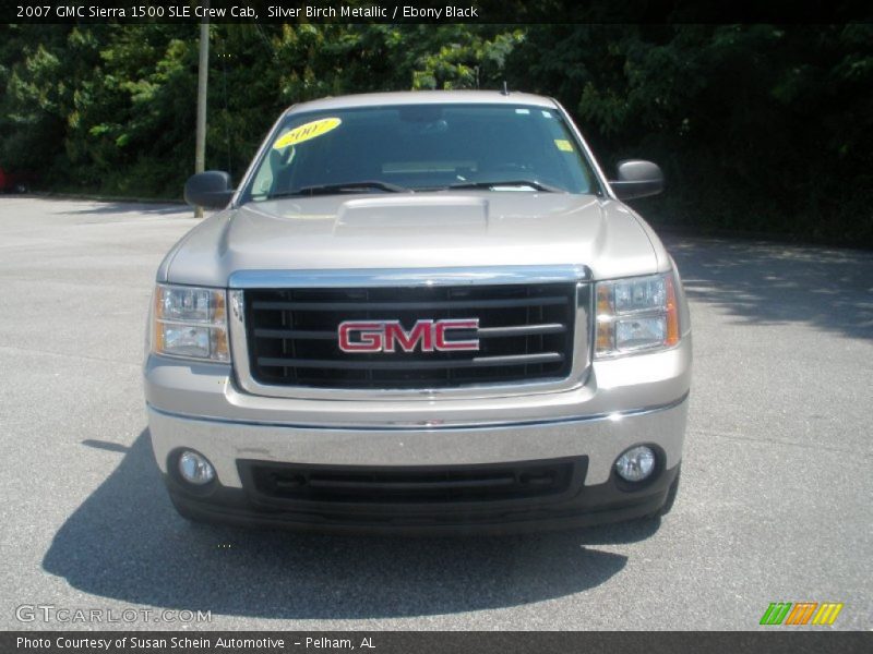 Silver Birch Metallic / Ebony Black 2007 GMC Sierra 1500 SLE Crew Cab