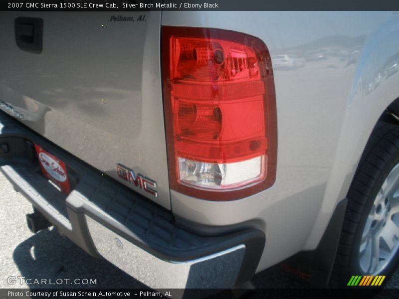 Silver Birch Metallic / Ebony Black 2007 GMC Sierra 1500 SLE Crew Cab