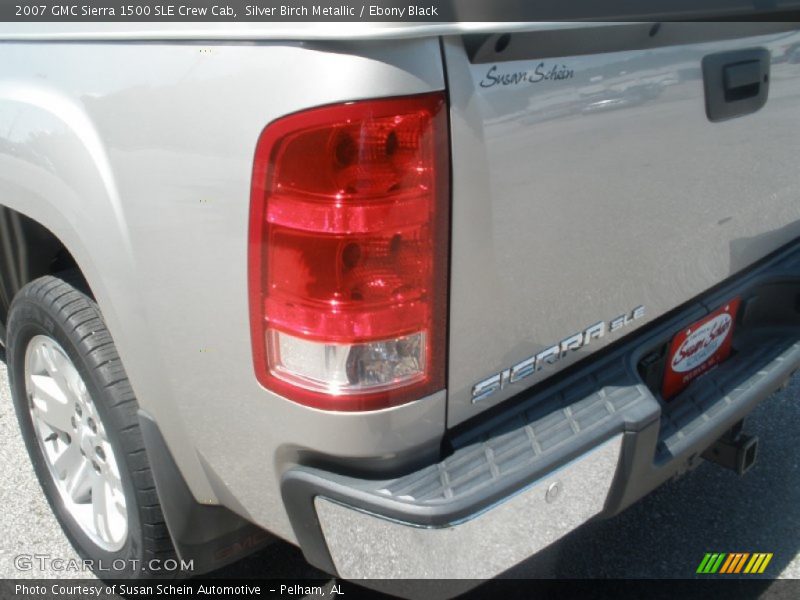 Silver Birch Metallic / Ebony Black 2007 GMC Sierra 1500 SLE Crew Cab