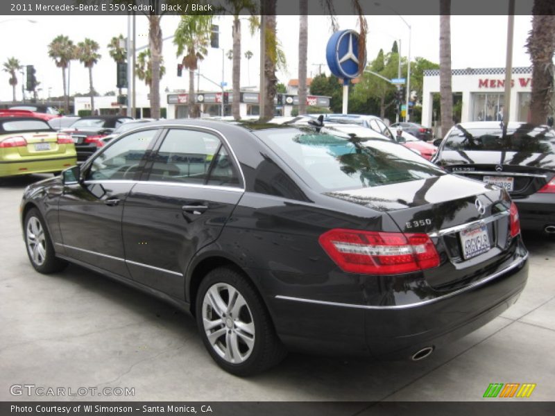 Black / Black 2011 Mercedes-Benz E 350 Sedan