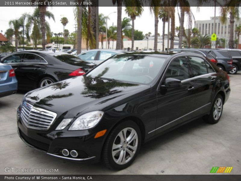 Black / Black 2011 Mercedes-Benz E 350 Sedan