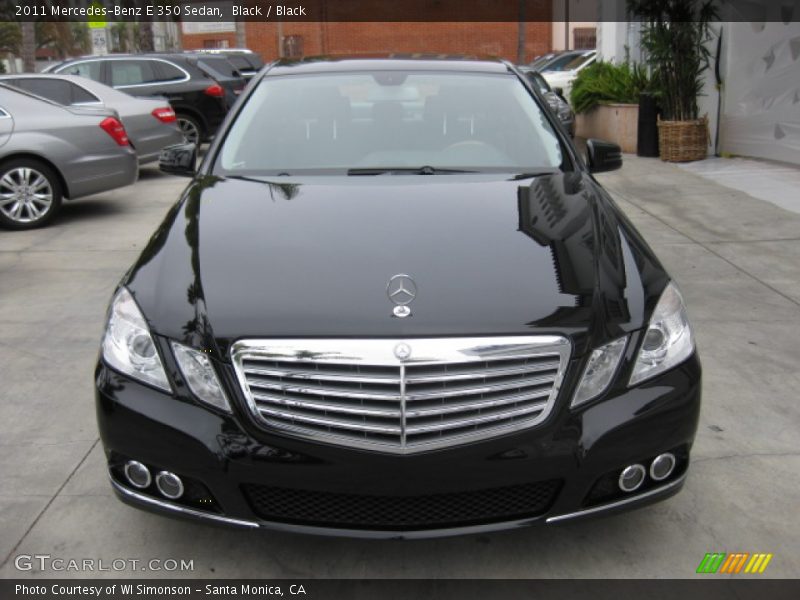 Black / Black 2011 Mercedes-Benz E 350 Sedan