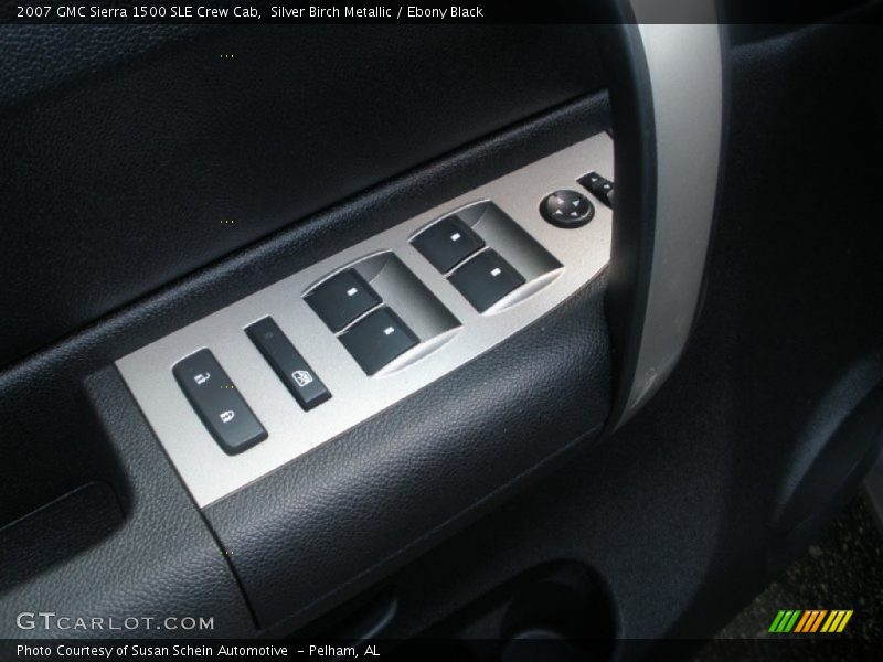Silver Birch Metallic / Ebony Black 2007 GMC Sierra 1500 SLE Crew Cab